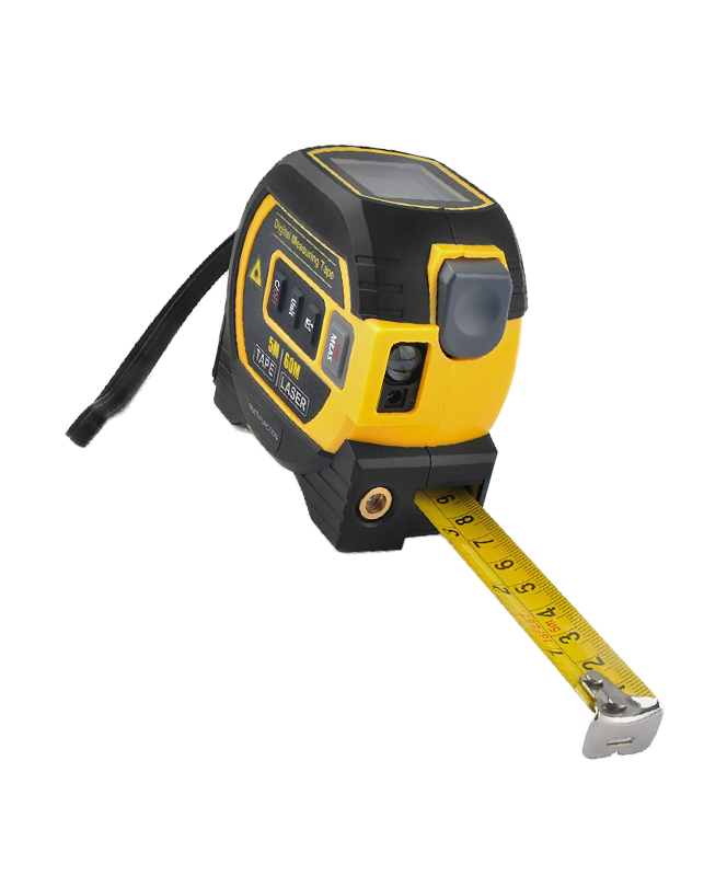 3 in 1 Laser Rangefinder Laser Meter 5m Tape Measure 60m laser